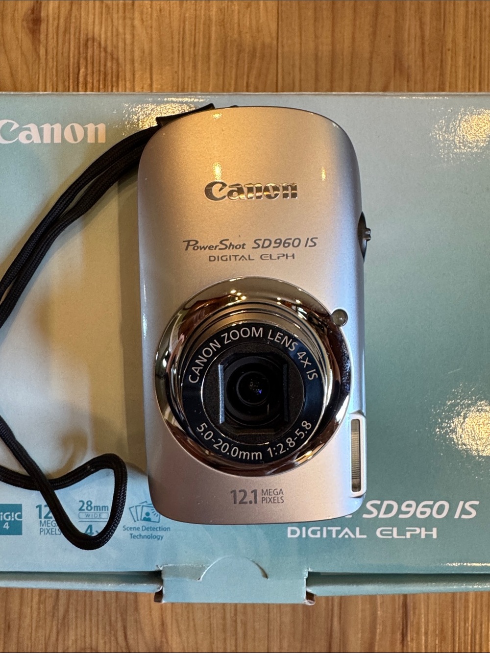 Canon PowerShot SD960 IS 12.1 MP Digital ELPH Camera Silver TESTED with Charger - Picture 14 of 15